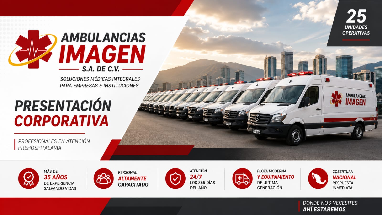 Información corporativa de Ambulancias Imagen