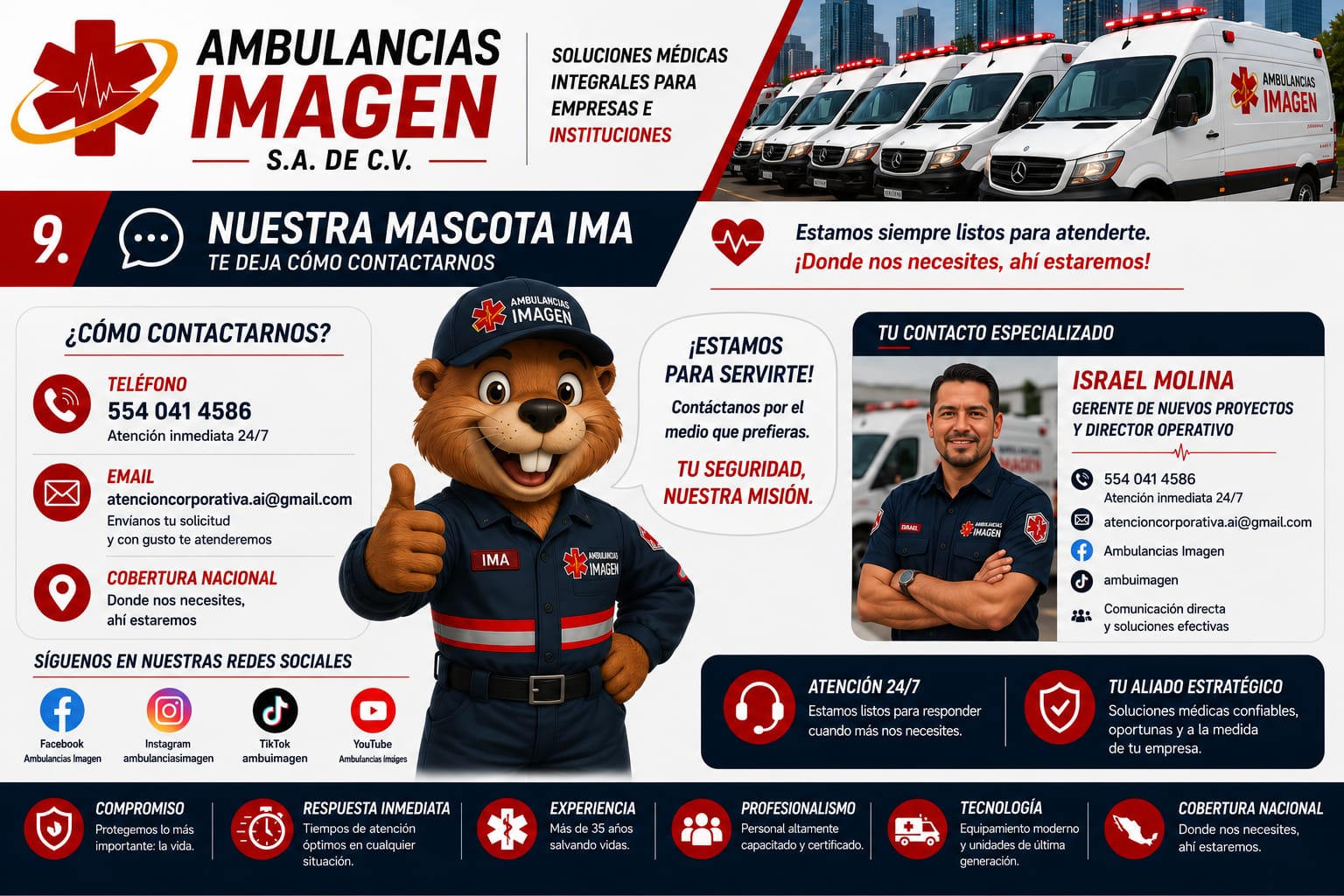 Ambulancias en operación